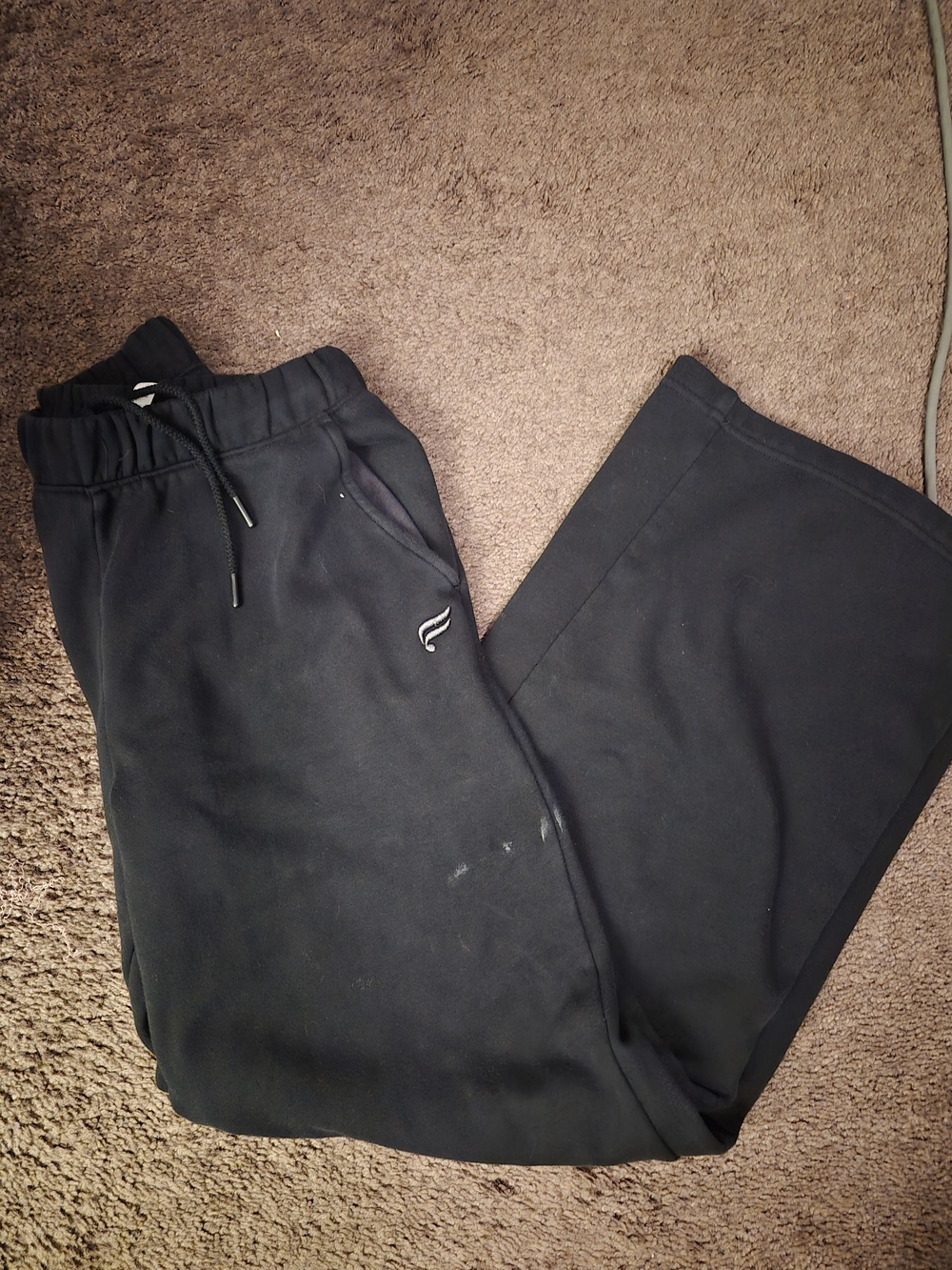 Fabletics Black Wide-Leg Jumpsuit-Style Pants